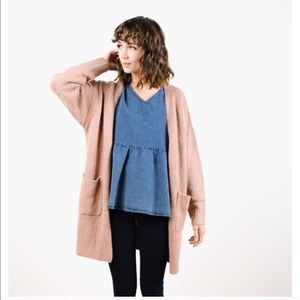 Lilac duster cardigan